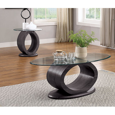 Rehberg Glass Top Living Room Table Set