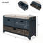 Banc de rangement avec panier amovible et 2 tiroirs-1564706412