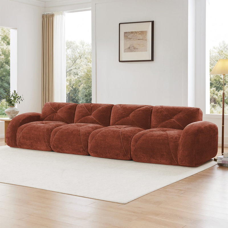 Boneless Sofa, Red/Brown