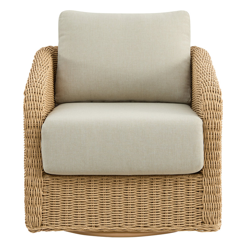 Outdoor Wicker Swivel Chair
