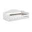 Lit de jour simple rembourré capitonné avec couchette, canapé-lit en velours avec ports USB et ports de charge de type C, aucun sommier nécessaire-236927363