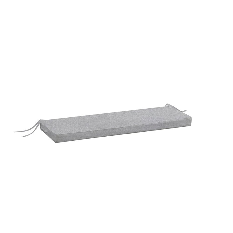  58 X 18 X 3" Oudoor Bench Cushion, Granite, 3", 58" W x 18" D, Granite
