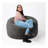Round Faux Fur Bean Bag Chair-118602409