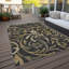 Tapis noir en polyester tissé à la machine Fritch-590008829