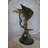 Bobb Sailfish-large jumping, with small fish Bronze Statue
