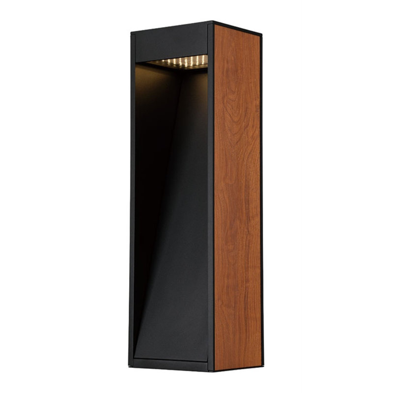 Borne lumineuse métallique câblée, 24"