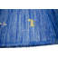Tapis bleu en laine tissé à la main-510111459