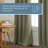 TOWN & COUNTRY BASICS SELENA Solid Linen Texture Indoor Curtains 2-Pack -105509930-105509937
