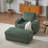42.5-Inch Corduroy Single Recliner With Backrest Pillow, Cup Holder Design, Storage Footrest, Comfortable Sofa-Deep-Seated Living Room Sofa-811078658