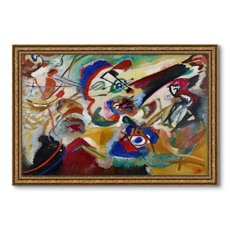 Fragment 2 for Composition VII, 1913 - Wassily Kandinsky - Toile encadrée sur mesure, 28x40 INNER SIZE, Framed Canvas