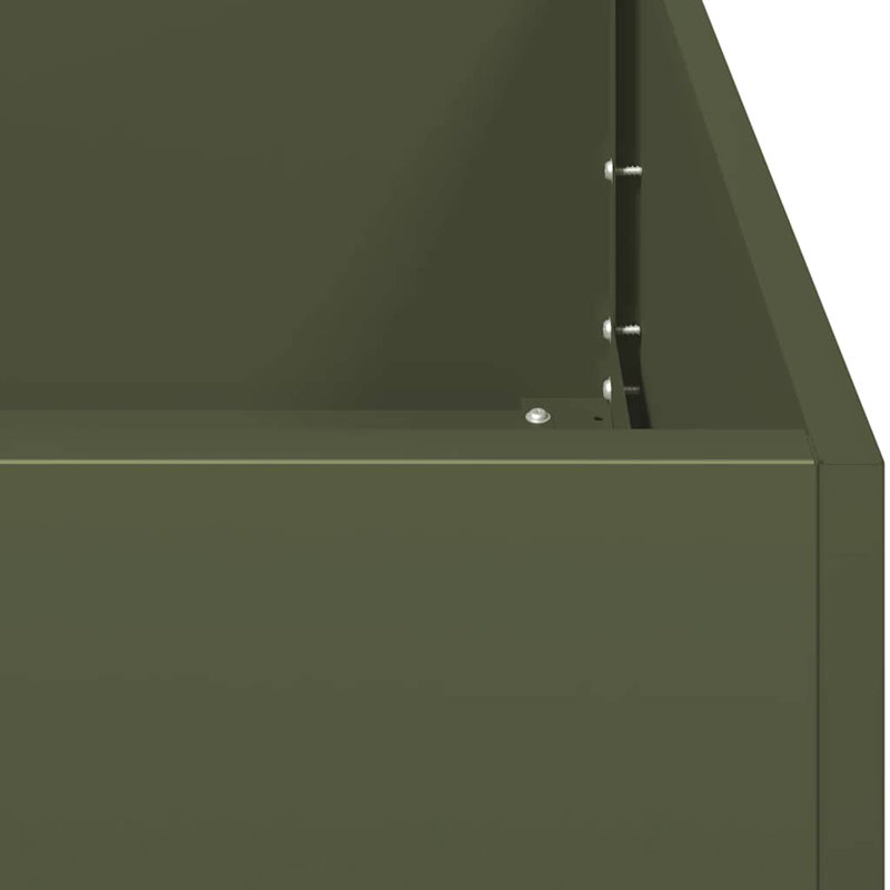 Metal Planter Box, Olive Green
