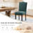 Oakridge Modern Soft Linen Fabric 6'' Thickened Upholstered Dining Chair  with Solid Wood Legs, Nailhead Trim, Ergonomic High Back-1998357169