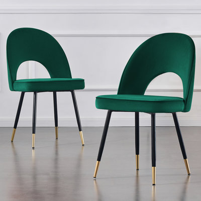 Zackery Velvet Upholstered Dining Chair Parsons
