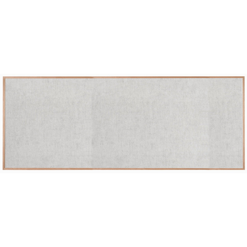 Tableau d'affichage mural en toile de jute, Beige, 48 po x 120 po