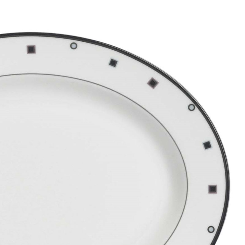 Shadow 28cm Bone China Dinner Plate
