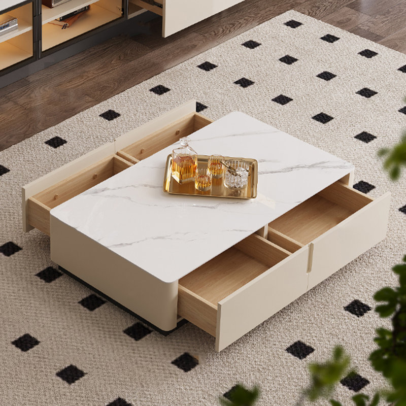Table basse rectangulaire simple, H 15,7 po x L 47,2 po x l 23,6 po