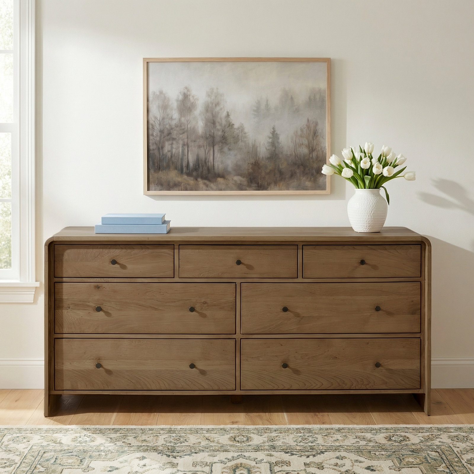 Branden 70" Oak Double Dresser