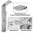 VEVOR 50'' Shower Panel with Adjustable Shower Head-54247397