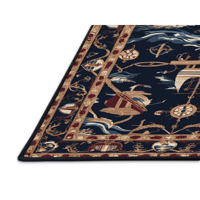 Machine Washable Persian Gray Area Rug, Rectangle 5' x 8'