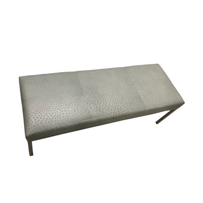Ostrich Leather Bench