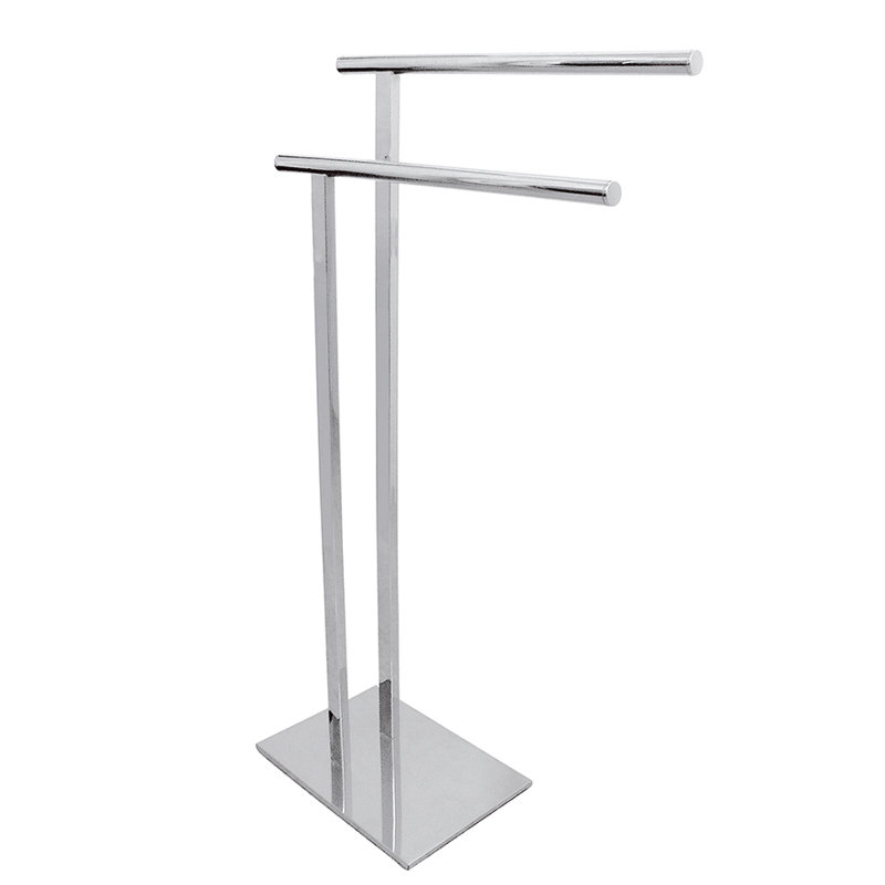 Kingston Brass Edenscape Freestanding Dual Towel Rack, Chrome