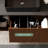 36" Mid Century Bathroom Vanities With Single Sink, Brown Wood Texture, Floating Vanity With Grey Sintered Stone Table Top-1899611185-1899611186