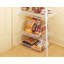 Panier de rangement en acier blanc