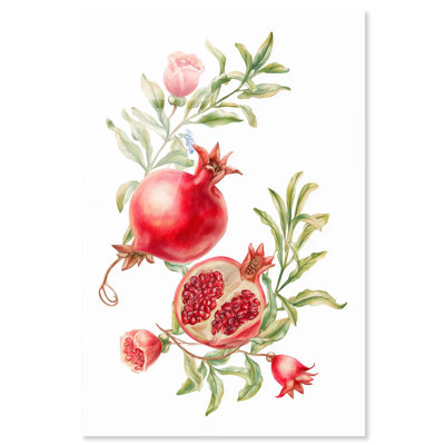 «Pomegranate Bloom II», reproduction d'art sur toile par Art Remedy