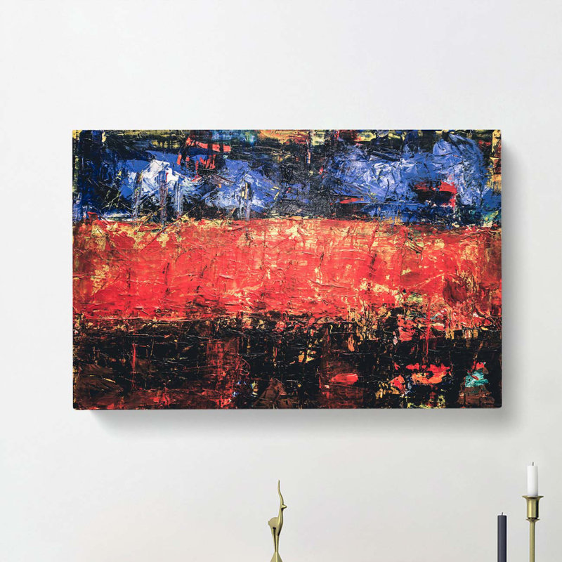 Abstract Art Painting Vol.225 by S.Johnson - Wrapped Canvas Painting, 40cm H x 60cm W x 3cm D