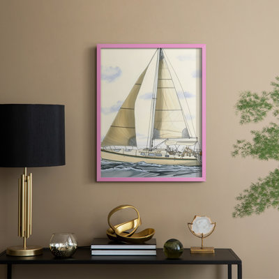 NAUTICAL Series CXXIII Framed Print - Solid Wood