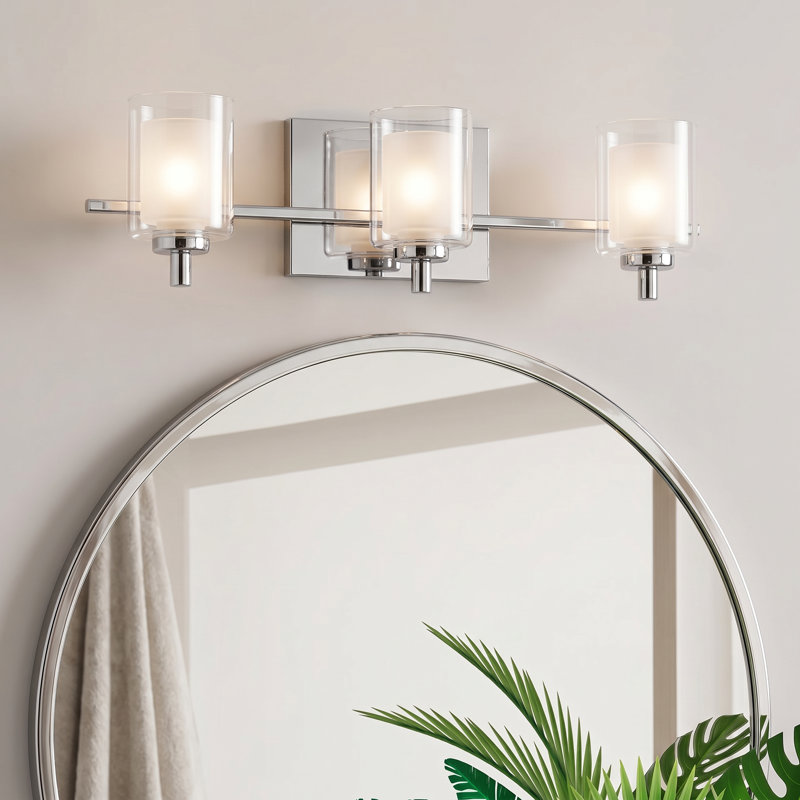 Éclairage pour meuble-lavabo à intensité variable 3 lumières Amberley, Chrome poli