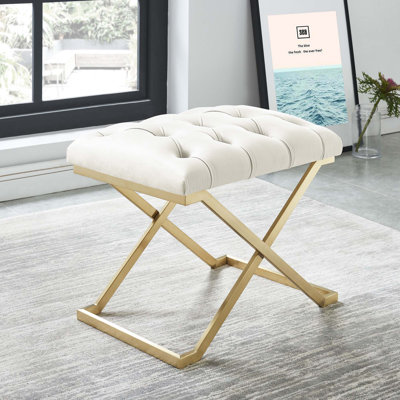 Heeter Velvet Upholstered Bench