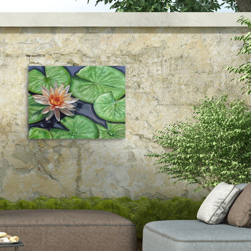 Toile d'extérieur David Stribble Water Lily, H 18 po x l 24 po