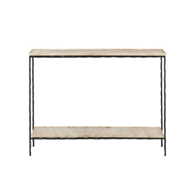 Boyles Travertine Console Table