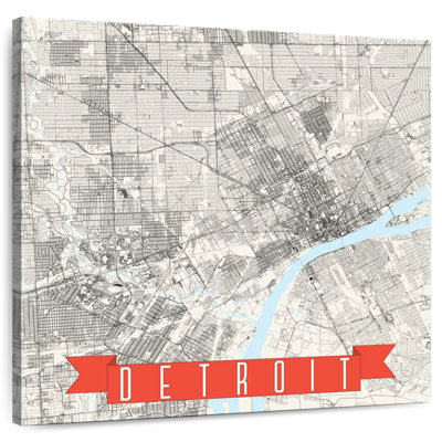 Detroit Grid Map