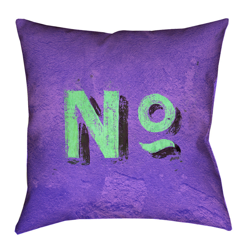 Housse de coussin mural Katelyn Smith, 16 po x 16 po, Mauve / Vert