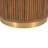 Handmade Wood Transitional Fluted Accent Side Table
