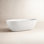 65" Freestanding Solid Surface Soaking Bathtub