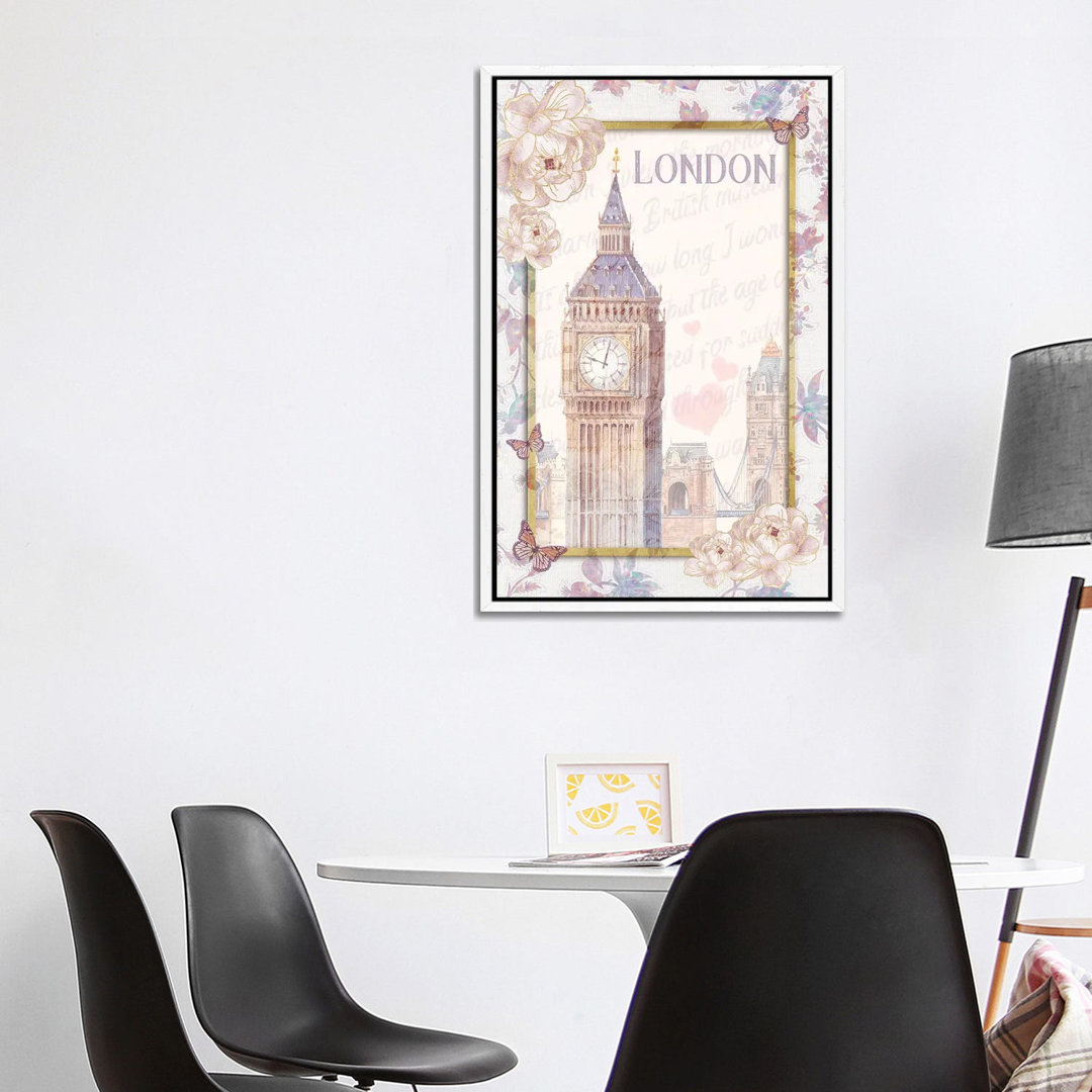 London Town von Claudia McKinney - Galerie-verpackte Leinwand Giclée auf Leinwand