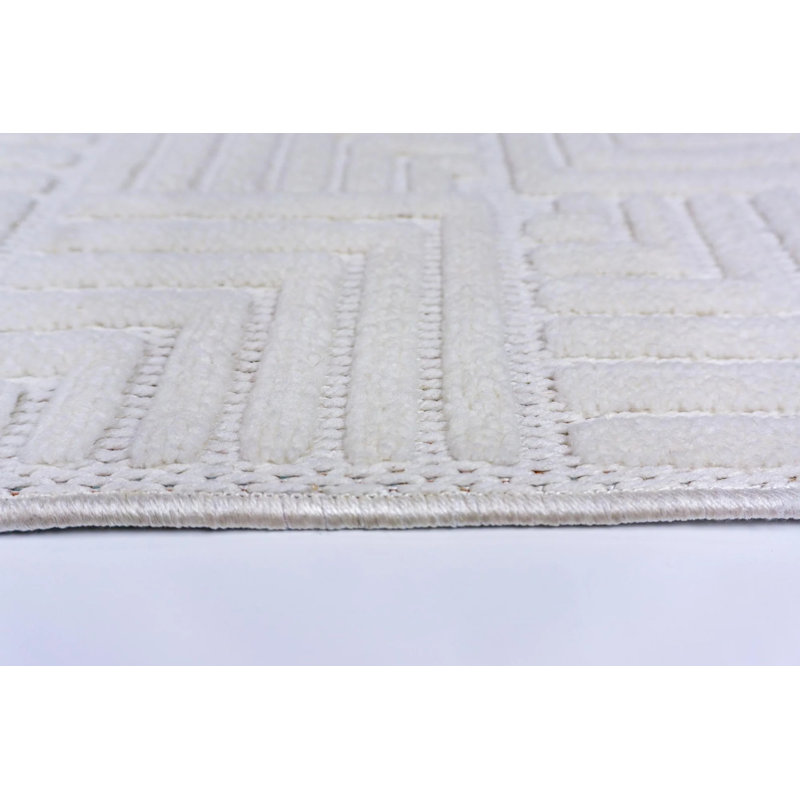 Tapis décoratif bohème antidérapant Higham, Carré 2 pi 8 po