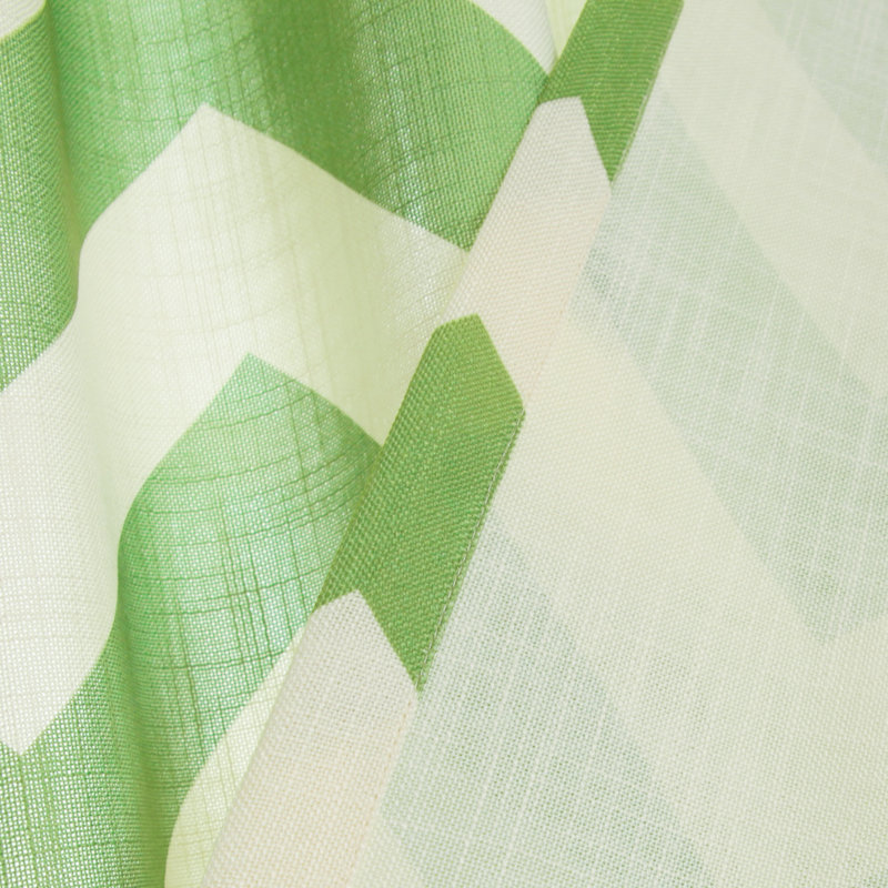Paire de rideaux transparents avec passe-tringle Dunlap, Vert, l 52 po x L 96 po