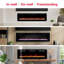 Dimplex Sierra Optiflame Media Wall Fire, Built-In, Wall Mounting or Freestanding, 3 sizes-103486781