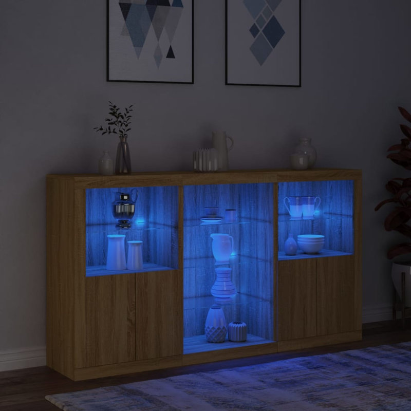Badea 181.5cm Sideboard, Sonoma Oak
