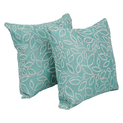 25_17-inch Jacquard Throw Pillows With Inserts (set Of 2)