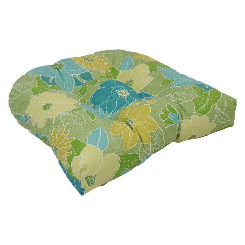 Coussin de siège d’extérieur pour chaise de salle à manger touffeté, Aloès Mcyvonne