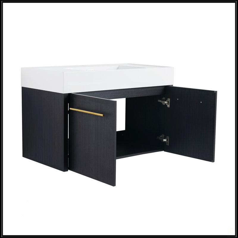 Meuble-lavabo mural 36 po avec lavabo, 36"