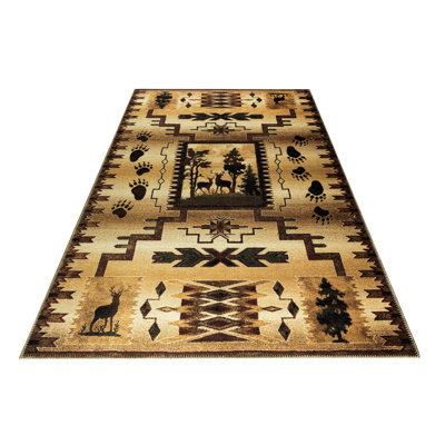 Tapis lavable à la machine Barclay Wildlife Deers - beige