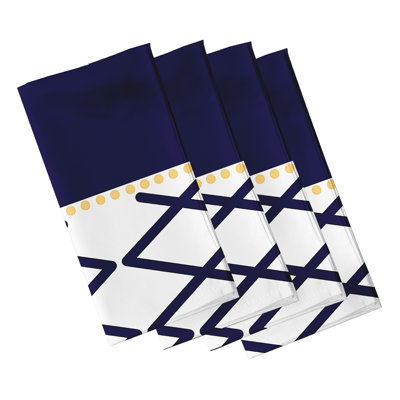 Laedemi Polyester Geometric Square Napkin