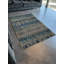 Tapis décoratif moderne à motif abstrait bleu et vert-743489735
