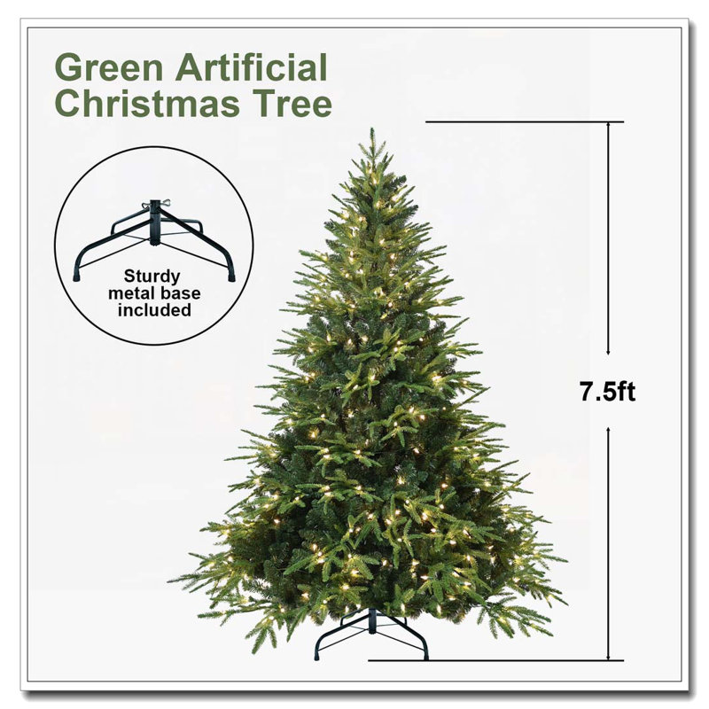 Arbre de Noël artificiel illuminé 4 pi, H 4 pi 